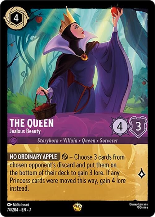 Disney Lorcana - The Queen - Jealous Beauty (74/204) (Archazia's Island)