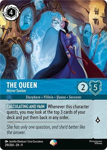 Disney Lorcana - The Queen - Mirror Seeker (Epic) (219/204) (Fabled)
