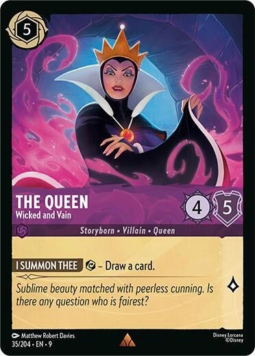 Disney Lorcana - The Queen - Wicked and Vain (35/204) (Fabled)