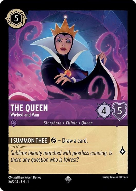Disney Lorcana - The Queen - Wicked and Vain (56/204) (The First Chapter)