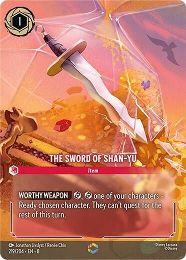 Disney Lorcana - The Sword of Shan Yu (Enchanted) (219/204) (Reign of Jafar)