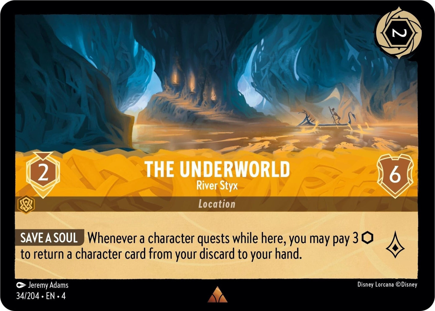 Disney Lorcana - The Underworld - River Styx (34/204) (Ursula's Return)