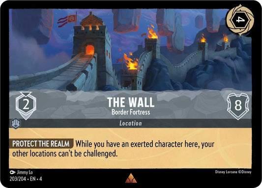 Disney Lorcana - The Wall - Border Fortress (203/204) (Ursula's Return)