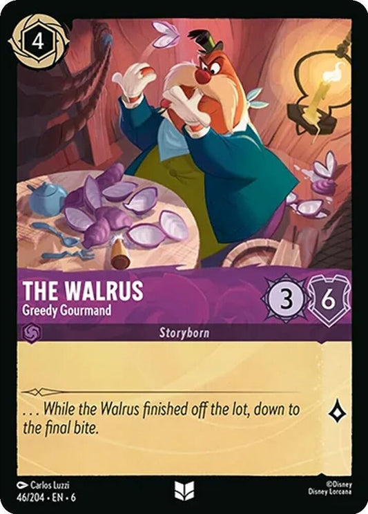 Disney Lorcana - The Walrus - Greedy Gourmand (46/204) (Azurite Sea)