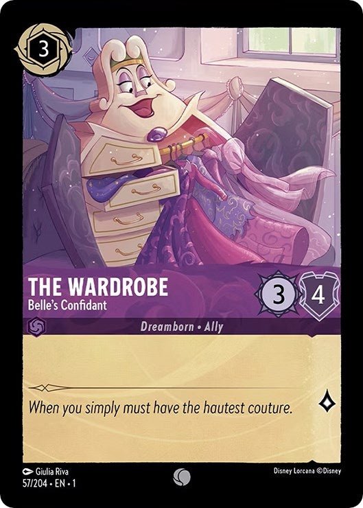 Disney Lorcana - The Wardrobe - Belle's Confidant (57/204) (The First Chapter)
