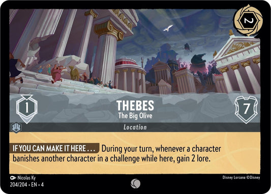 Disney Lorcana - Thebes - The Big Olive (204/204) (Ursula's Return)