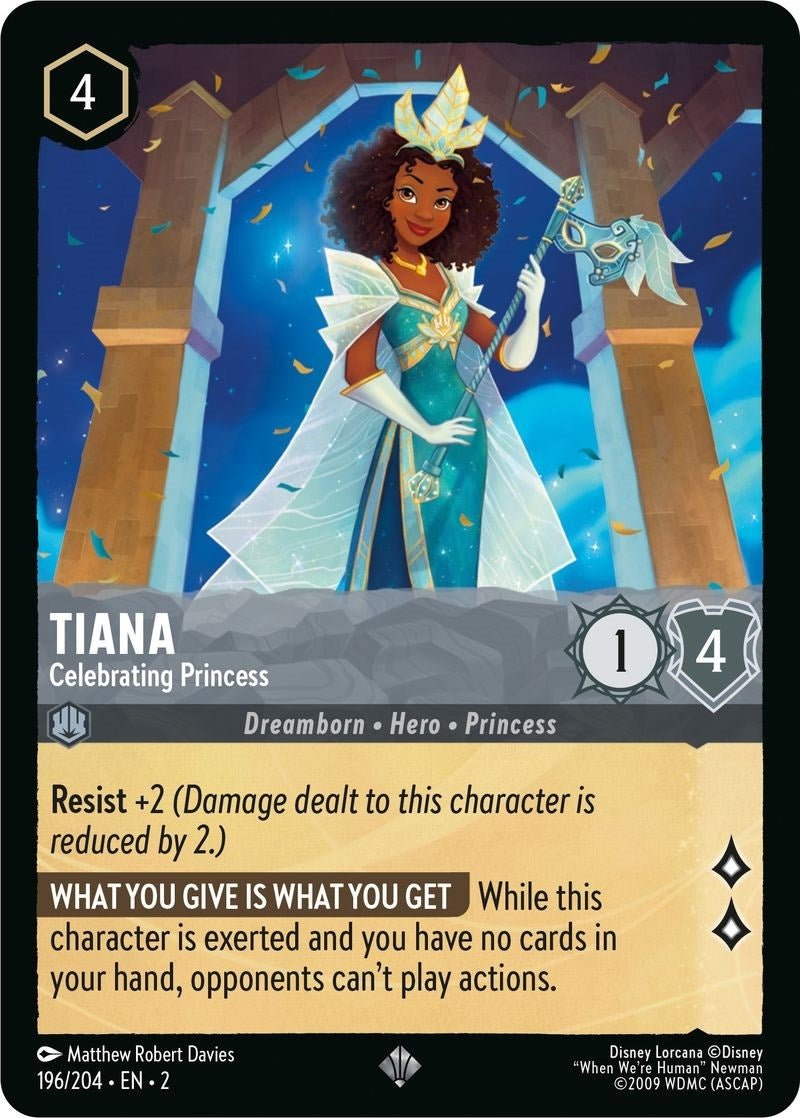 Disney Lorcana - Tiana - Celebrating Princess (196/204) (Rise of the Floodborn)