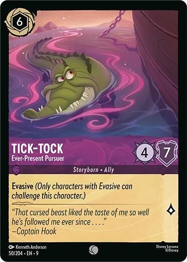 Disney Lorcana - Tick - Tock - Ever - Present Pursuer (50/204) (Fabled)