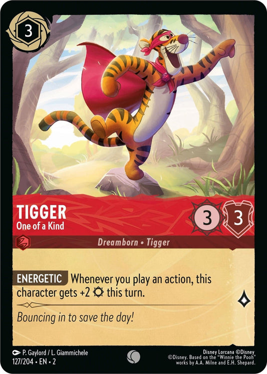 Disney Lorcana - Tigger - One of a Kind (127/204) (Rise of the Floodborn)
