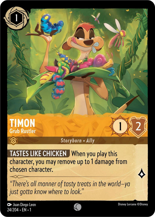 Disney Lorcana - Timon - Grub Rustler (24/204) (The First Chapter)