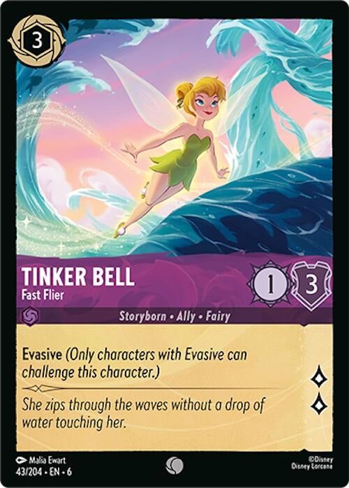Disney Lorcana - Tinker Bell - Fast Flier (43/204) (Azurite Sea)