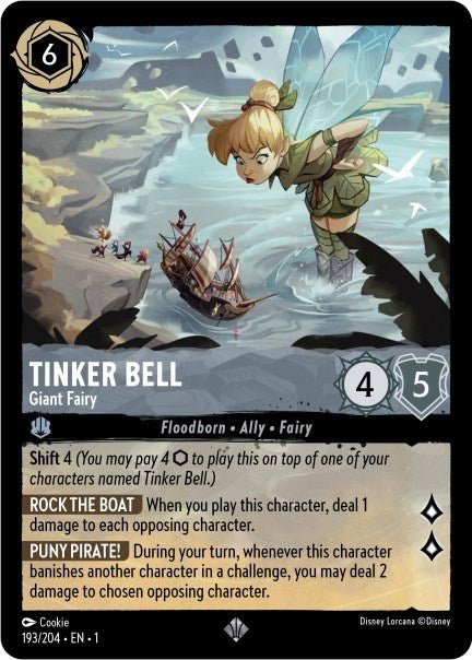 Disney Lorcana - Tinker Bell - Giant Fairy (193/204) (The First Chapter)