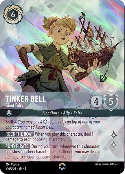 Disney Lorcana - Tinker Bell - Giant Fairy (Enchanted) (216/204) (The First Chapter)