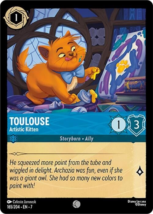 Disney Lorcana - Toulouse - Artistic Kitten (165/204) (Archazia's Island)