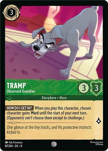 Disney Lorcana - Tramp - Observant Guardian (87/204) (Reign of Jafar)