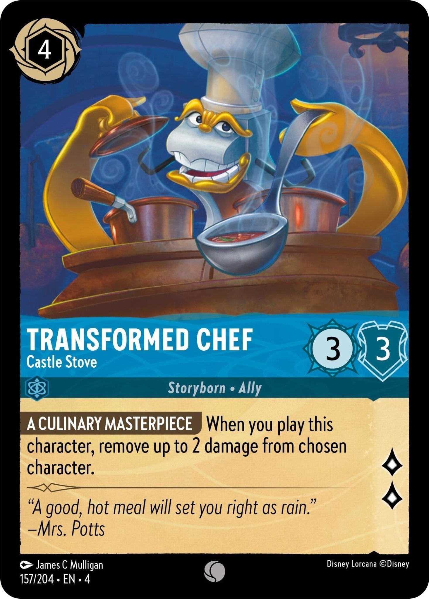 Disney Lorcana - Transformed Chef - Castle Stove (157/204) (Ursula's Return)