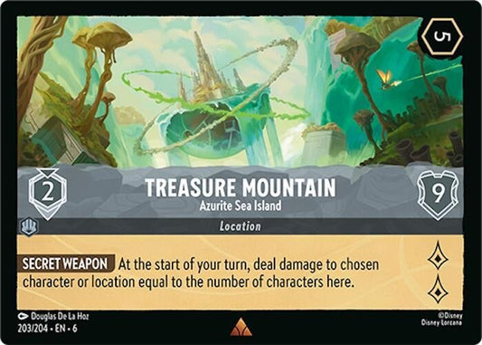 Disney Lorcana - Treasure Mountain - Azurite Sea Island (203/204) (Azurite Sea)