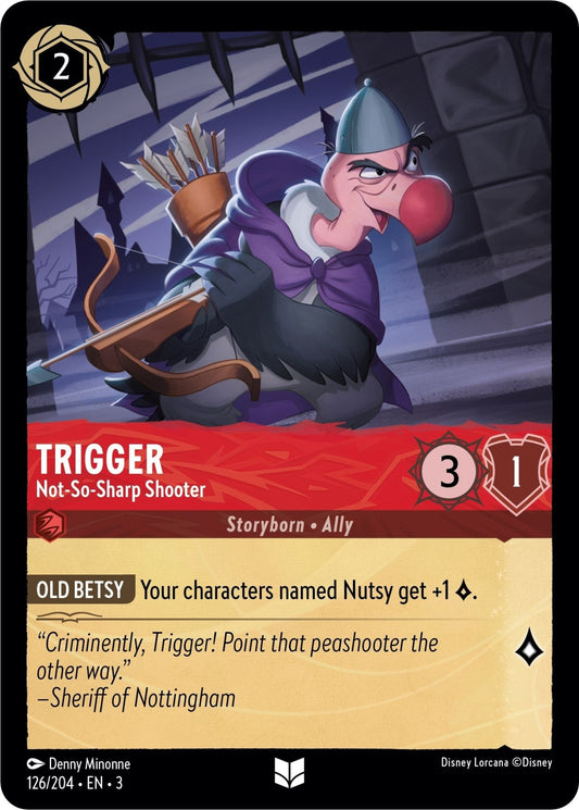 Disney Lorcana - Trigger - Not - So - Sharp Shooter (126/204) (Into the Inklands)