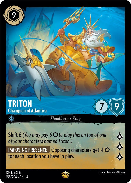 Disney Lorcana - Triton - Champion of Atlantica (158/204) (Ursula's Return)