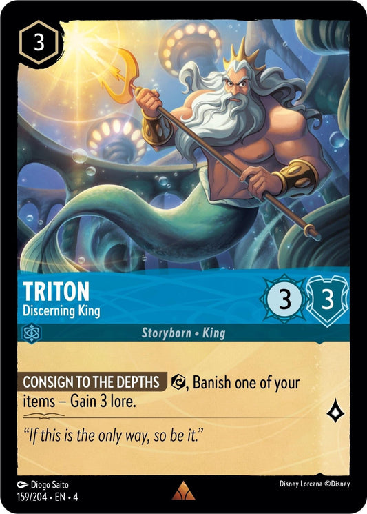 Disney Lorcana - Triton - Discerning King (159/204) (Ursula's Return)