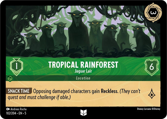 Disney Lorcana - Tropical Rainforest - Jaguar Lair (102/204) (Shimmering Skies)