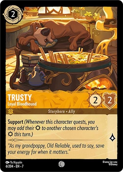 Disney Lorcana - Trusty - Loyal Bloodhound (6/204) (Archazia's Island)