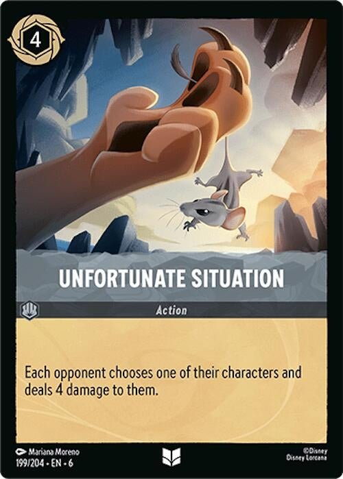 Disney Lorcana - Unfortunate Situation (199/204) (Azurite Sea)