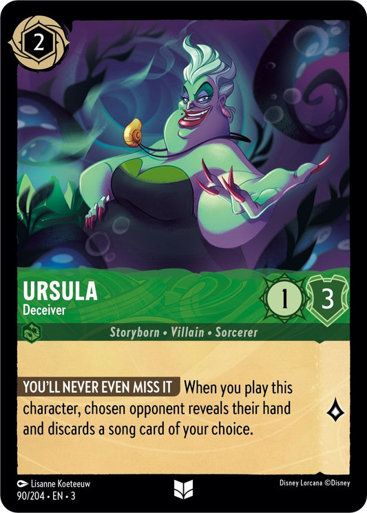 Disney Lorcana - Ursula - Deceiver (90/204) (Into the Inklands)