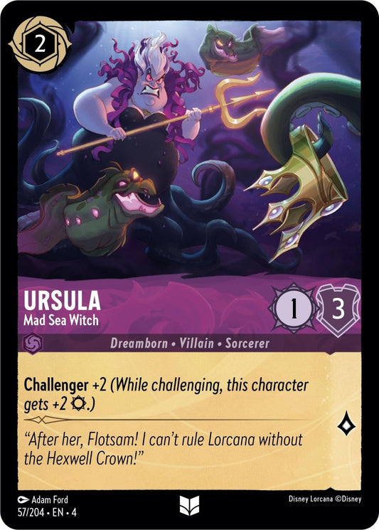 Disney Lorcana - Ursula - Mad Sea Witch (57/204) (Ursula's Return)
