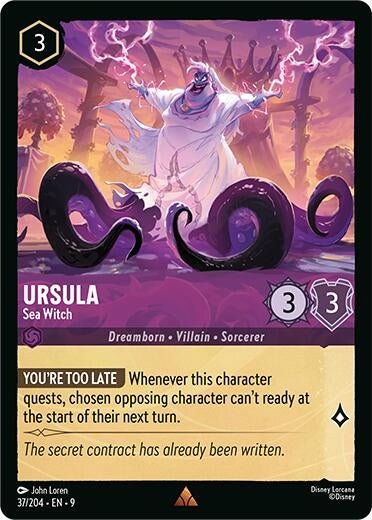 Disney Lorcana - Ursula - Sea Witch (37/204) (Fabled)