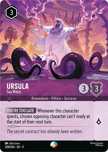 Disney Lorcana - Ursula - Sea Witch (Epic) (208/204) (Fabled)