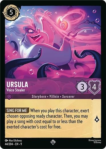 Disney Lorcana - Ursula - Voice Stealer (44/204) (Fabled)