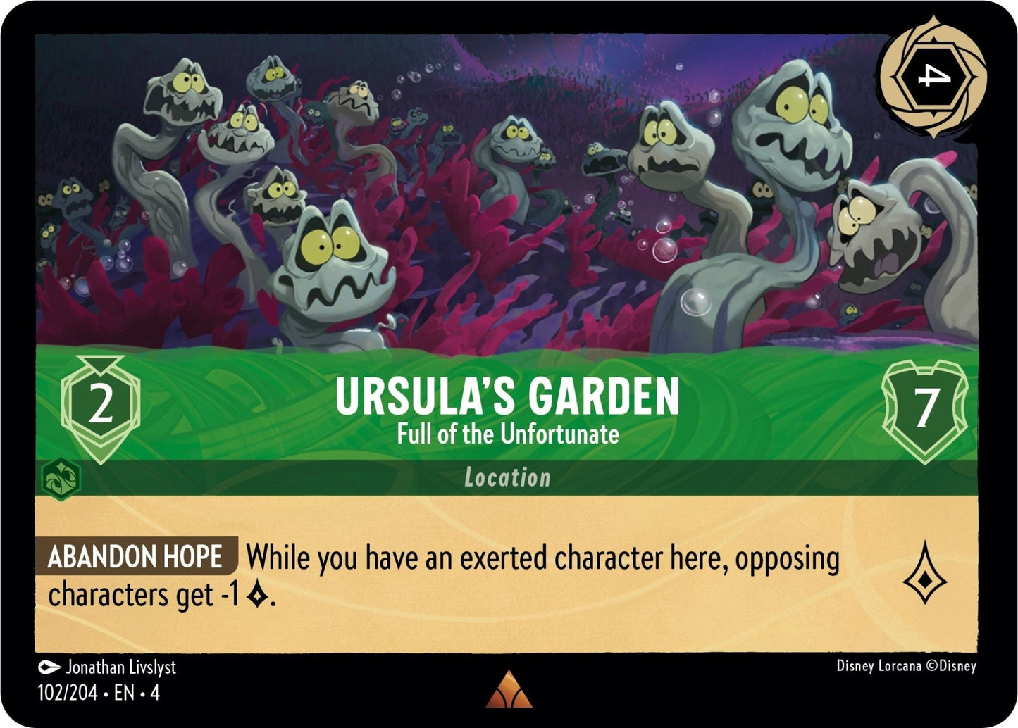 Disney Lorcana - Ursula's Garden - Full of the Unfortunate (102/204) (Ursula's Return)