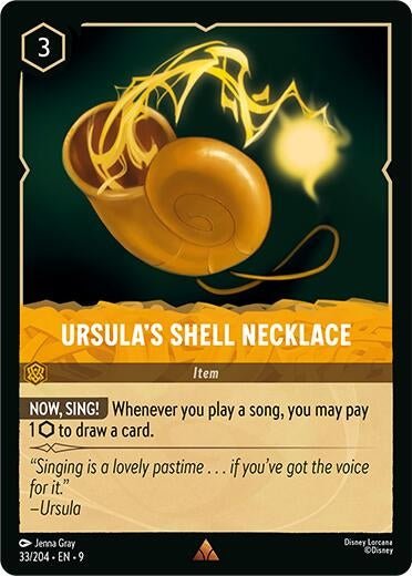 Disney Lorcana - Ursula's Shell Necklace (33/204) (Fabled)