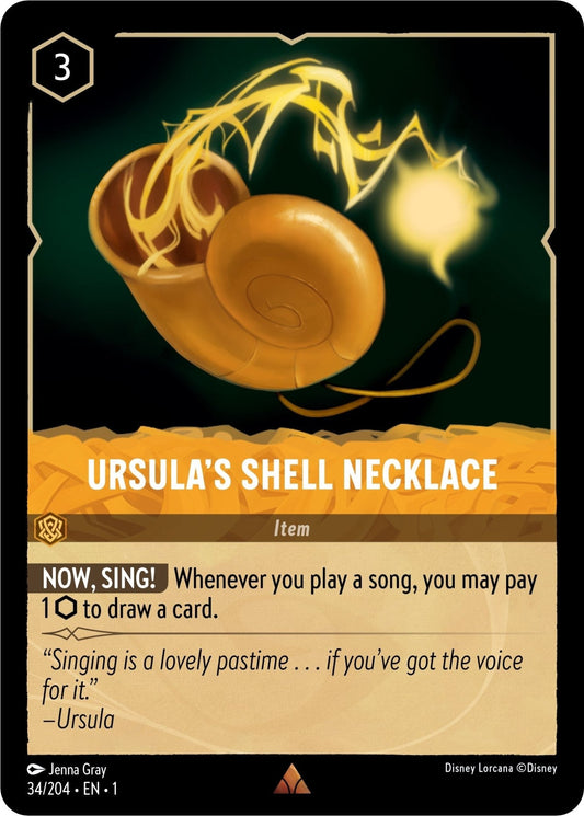 Disney Lorcana - Ursula's Shell Necklace (34/204) (The First Chapter)