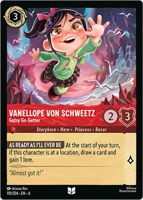 Disney Lorcana - Vanellope von Schweetz - Gutsy Go - Getter (110/204) (Azurite Sea)