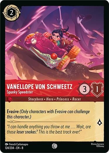 Disney Lorcana - Vanellope Von Schweetz - Spunky Speedster (124/204) (Reign of Jafar)
