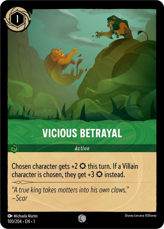 Disney Lorcana - Vicious Betrayal (100/204) (The First Chapter)