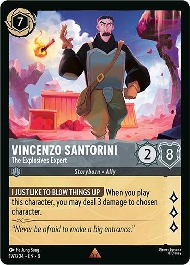 Disney Lorcana - Vincenzo Santorini - The Explosives Expert (197/204) (Reign of Jafar)