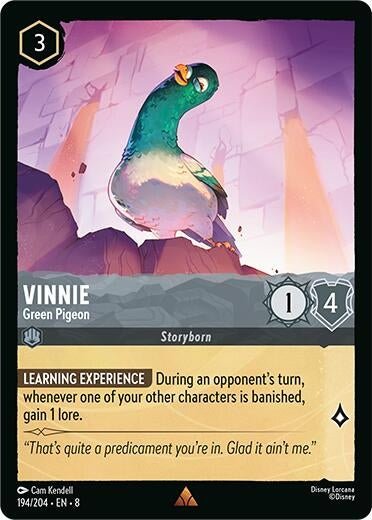 Disney Lorcana - Vinnie - Green Pigeon (194/204) (Reign of Jafar)