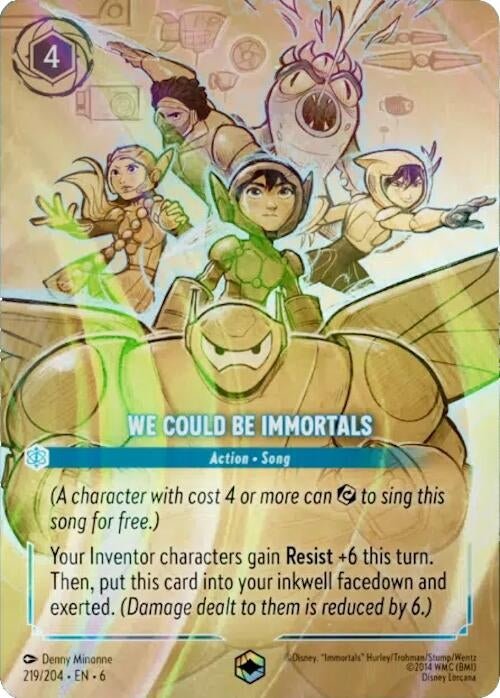 Disney Lorcana - We Could Be Immortals (Enchanted) (219/204) (Azurite Sea)