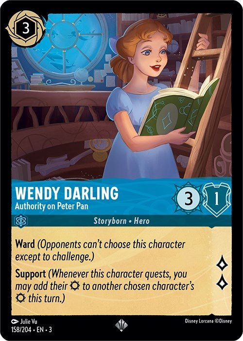 Disney Lorcana - Wendy Darling - Authority on Peter Pan (158/204) (Into the Inklands)