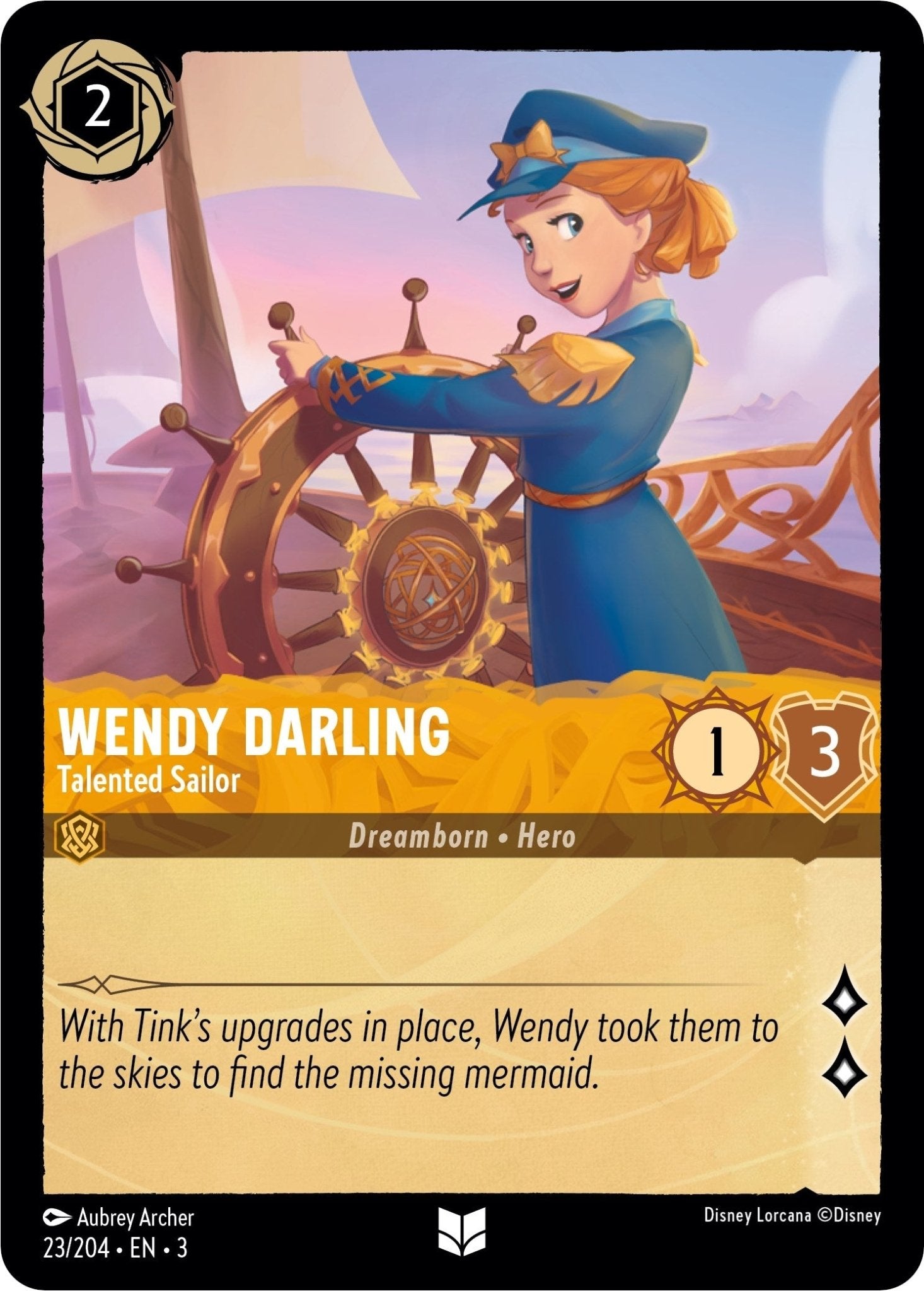 Disney Lorcana - Wendy Darling - Talented Sailor (23/204) (Into the Inklands)