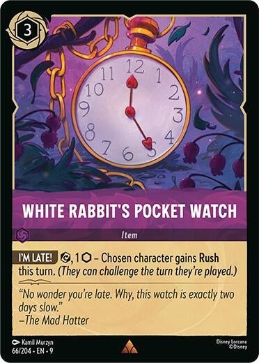 Disney Lorcana - White Rabbit's Pocket Watch (66/204) (Fabled)