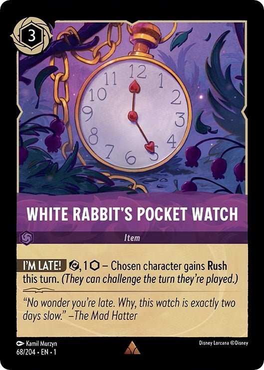 Disney Lorcana - White Rabbit's Pocket Watch (68/204) (The First Chapter)