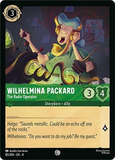 Disney Lorcana - Wilhelmina Packard - The Radio Operator (85/204) (Reign of Jafar)