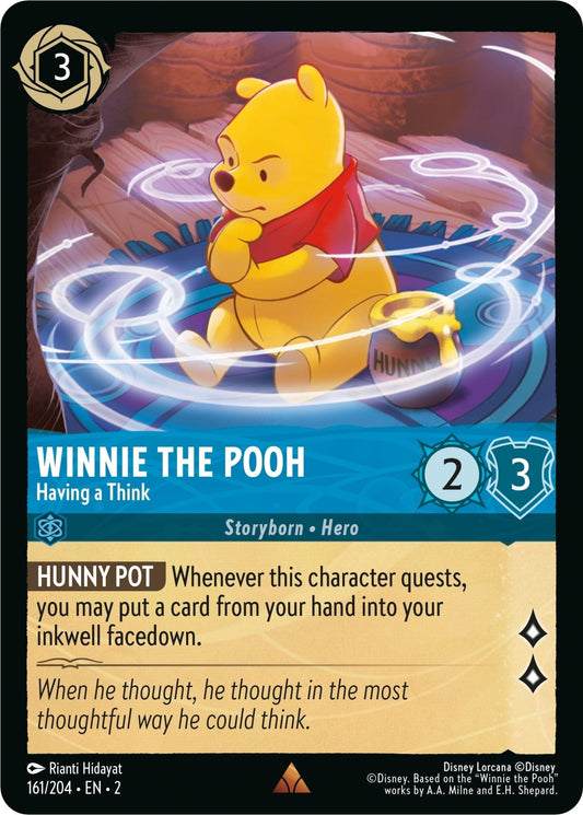 Disney Lorcana - Winnie the Pooh - Having a Think (161/204) (Rise of the Floodborn)