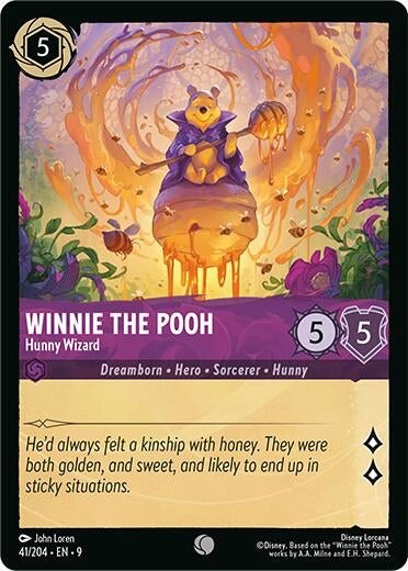 Disney Lorcana - Winnie the Pooh - Hunny Wizard (41/204) (Fabled)