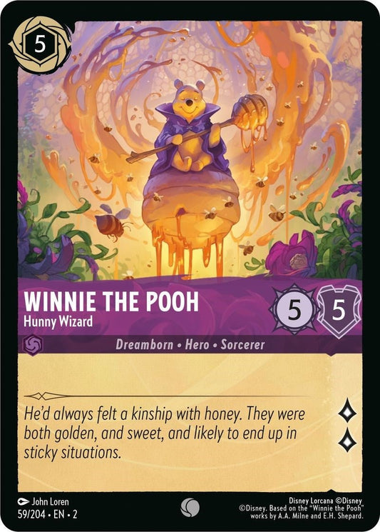 Disney Lorcana - Winnie the Pooh - Hunny Wizard (59/204) (Rise of the Floodborn)