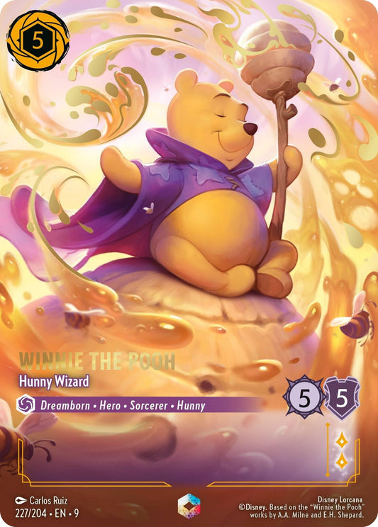 Disney Lorcana - Winnie the Pooh - Hunny Wizard (Enchanted) (227/204) (Fabled)